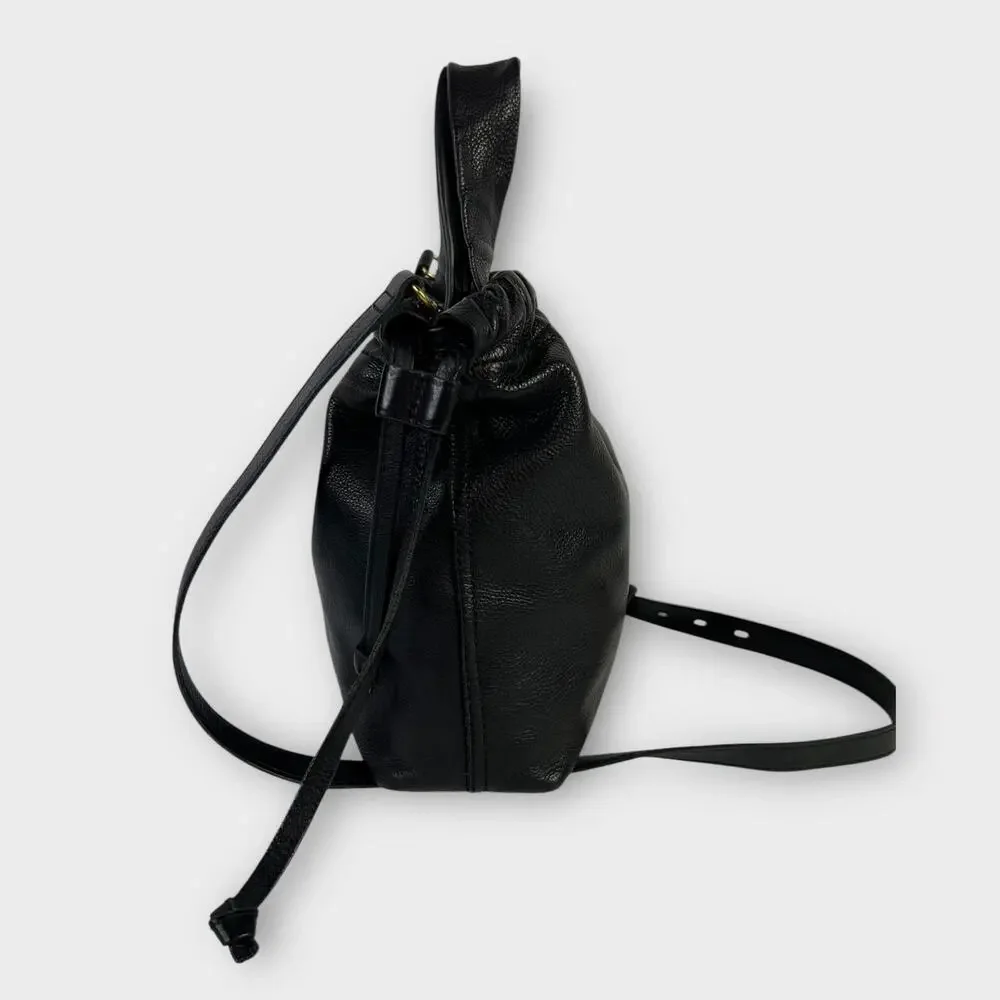 Madewell The Piazza Crossbody Bag Black Leather
